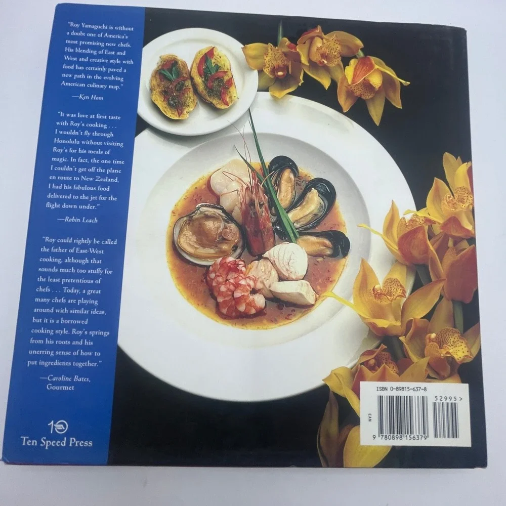 Roy Yamaguchi Feasts from Hawaii Cookbook Hardcover 1995 Fusion Recipes 1st Ed.